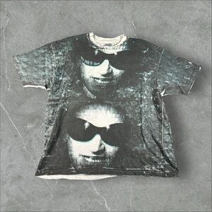 Vintage U2 Shirt Mens XXL White AOP Mosquitohead Style Band‎ Tee Tour 90s Zoo TV